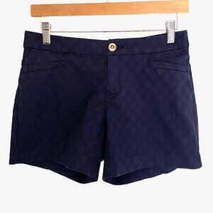 Lilly Pulitzer Blue Bermuda Shorts Tailored Cotton Twill